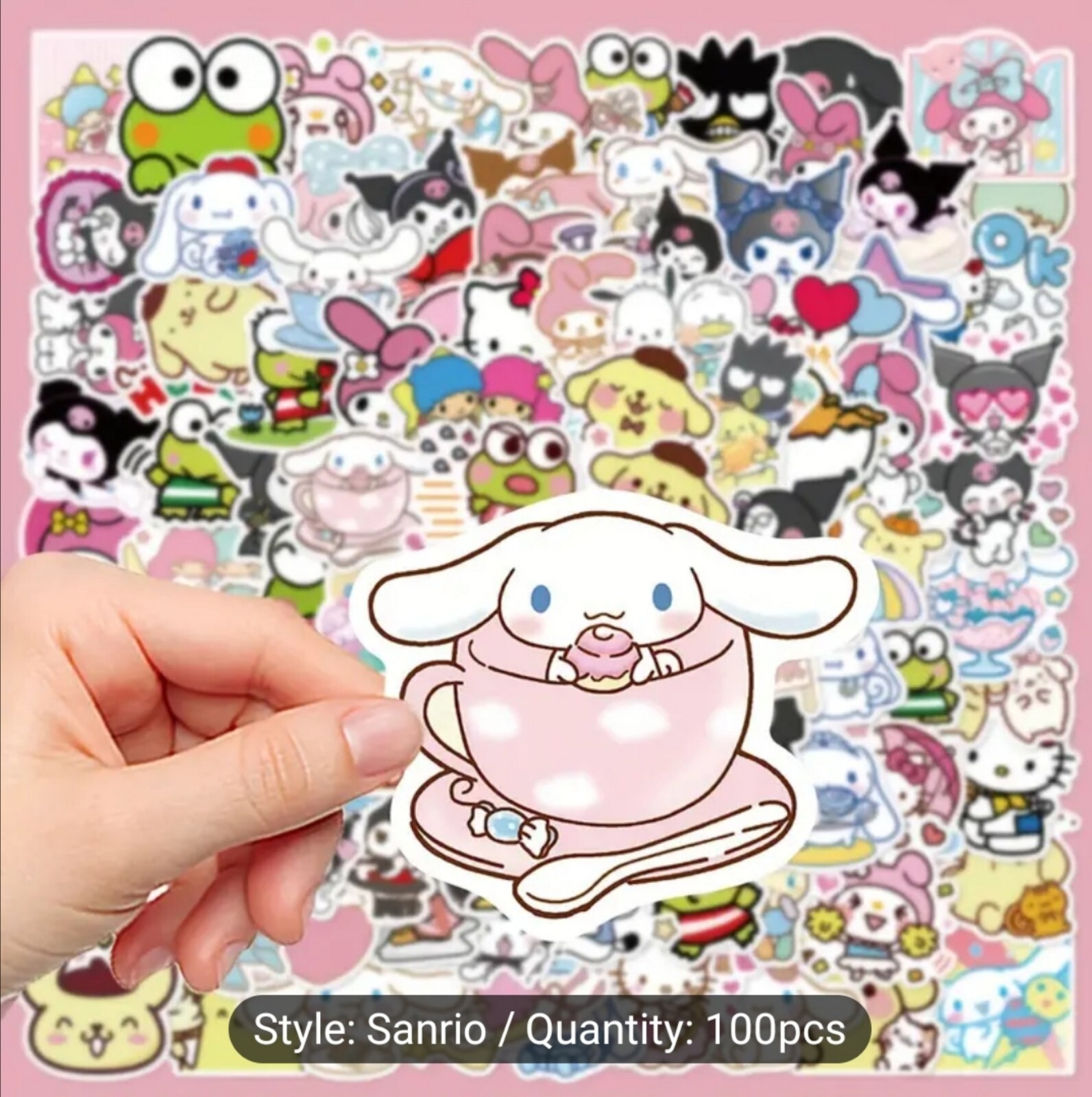 10 PCS Sanrio Characters Hello Kitty And Friends Stickers BRAND NEW