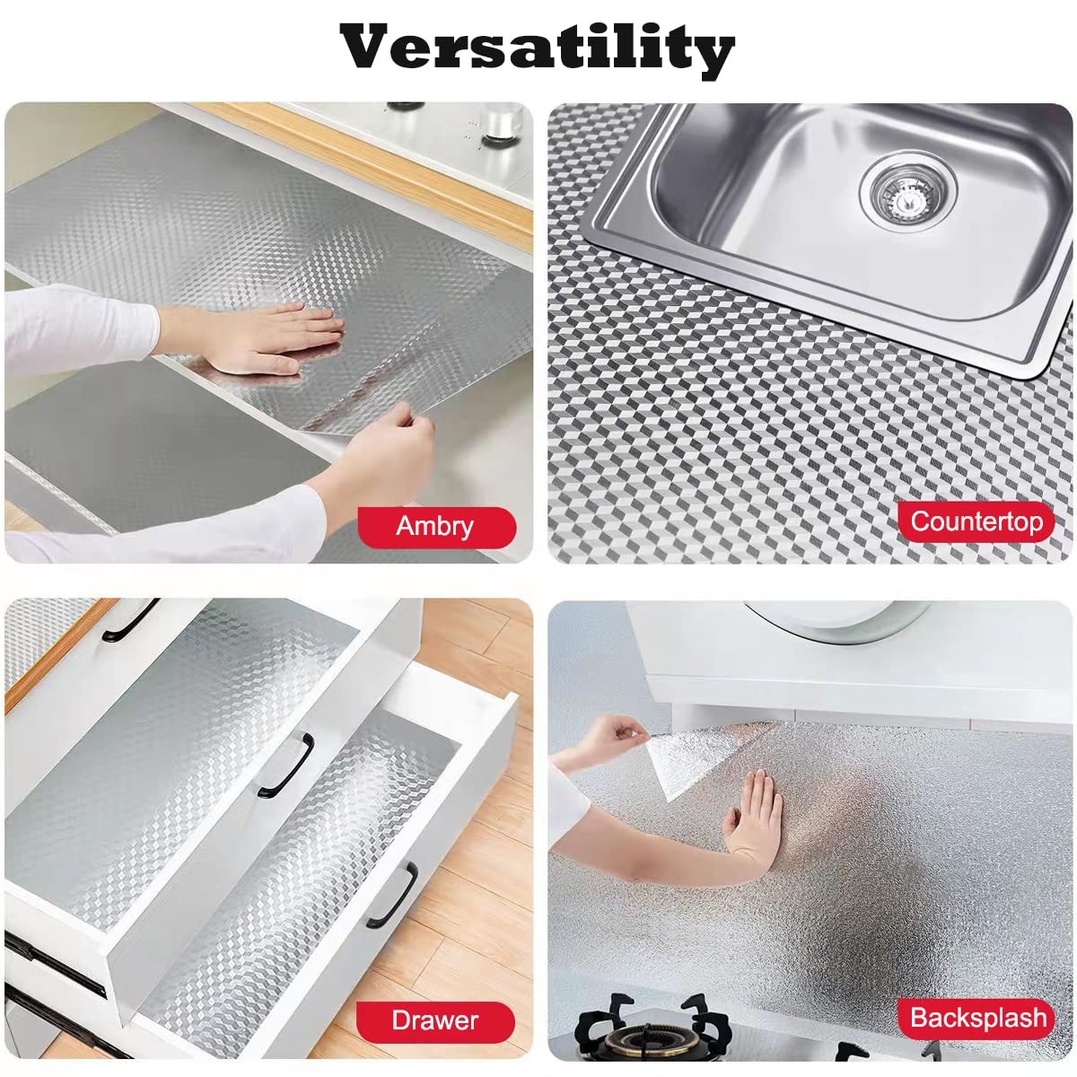 Peel and Stick Wallpaper, Waterproof Contact Paper for Kitchen Countertops Ca…