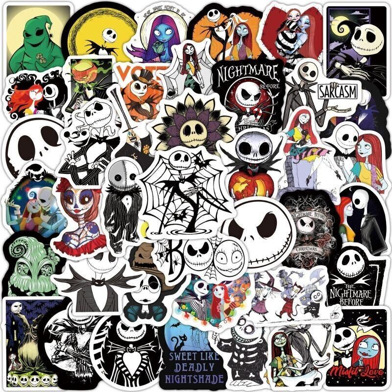 The NIGHTMARE Before CHRISTMAS VINYL Stickers [E] JACK SKELLINGTON ~ WATERPROOF