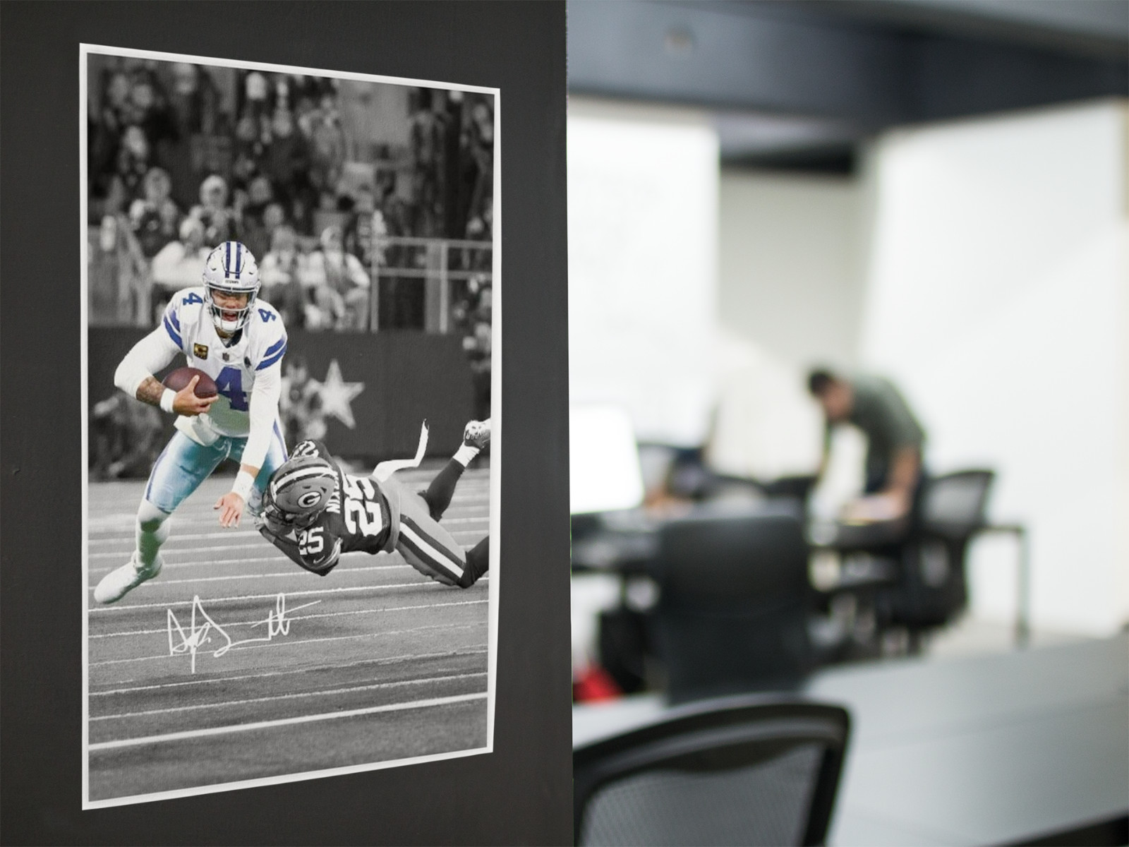 Football Quarterback Wall Vinyl Decal Graphic Poster Print Removable Adhesive