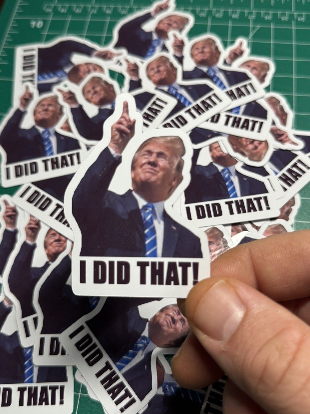 Donald Trump “I DID THAT!” Stickers – 10pc – Decals Car Gas Pump Station 2.5”x2”