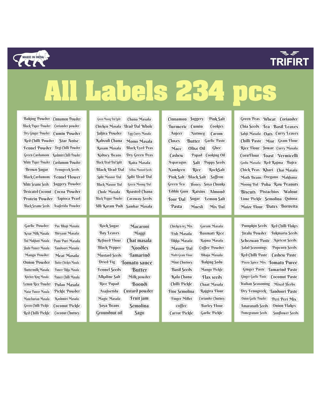 Transparent Labels 234pcs Waterproof Reusable Chalkboard Stickers for Mason Jar