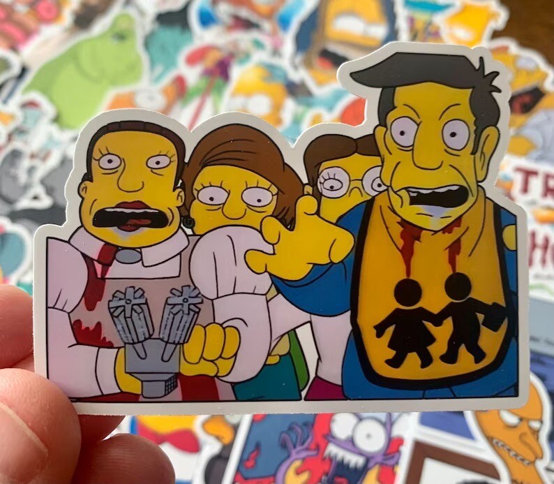 Simpsons Treehouse of Horror Sticker Pack – 10-50 Stickers – Vinyl Decal Homer