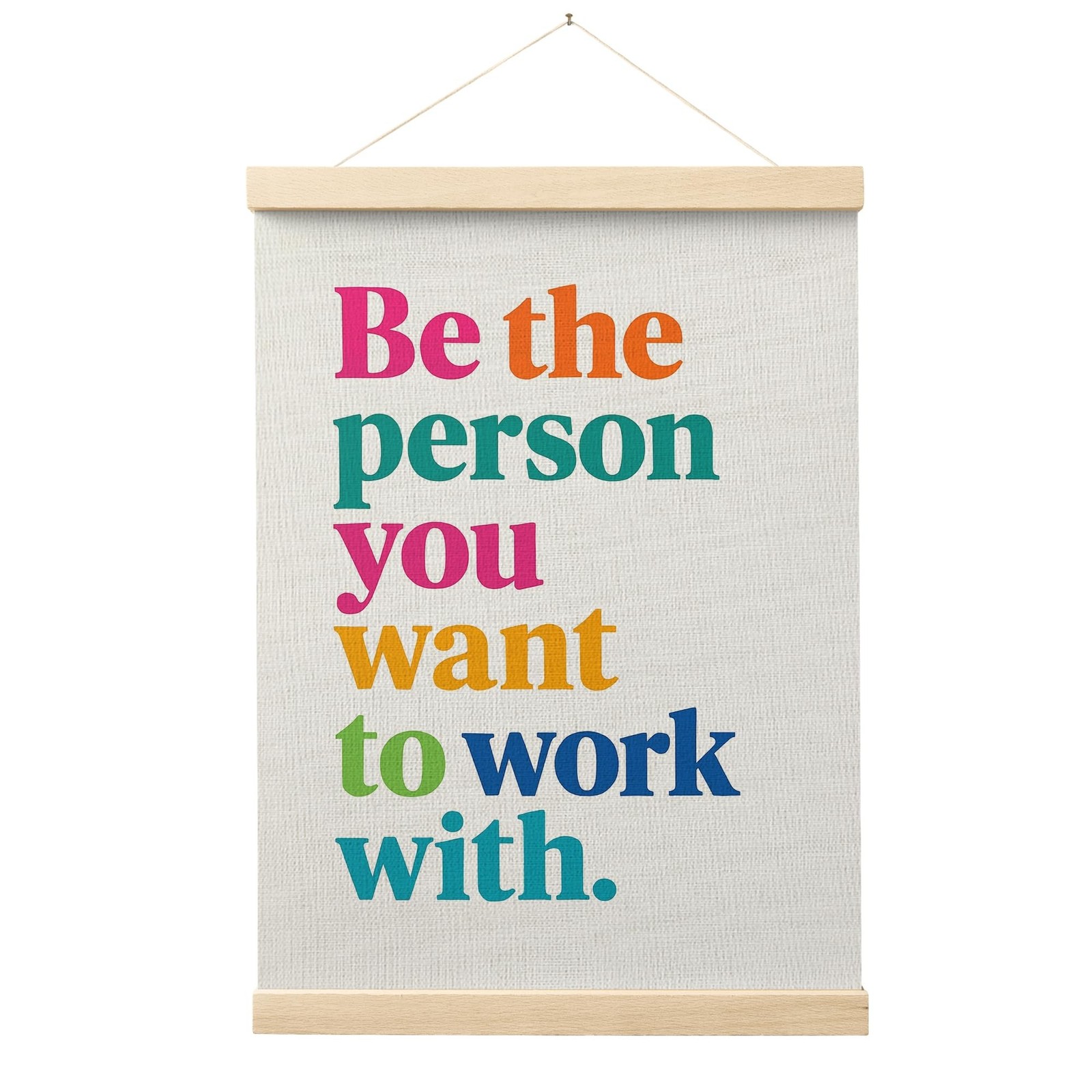 FGFK Inspirational Office Wall Art Poster Hanger Frame, Be the Person You Wan…