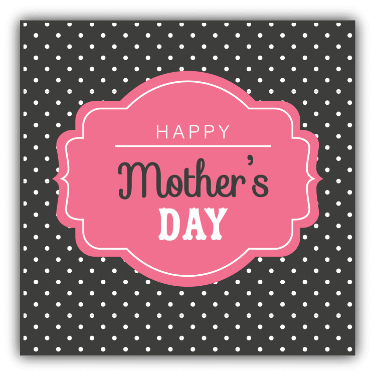 Happy Mother's Day Vintage Car Bumper Sticker Decal