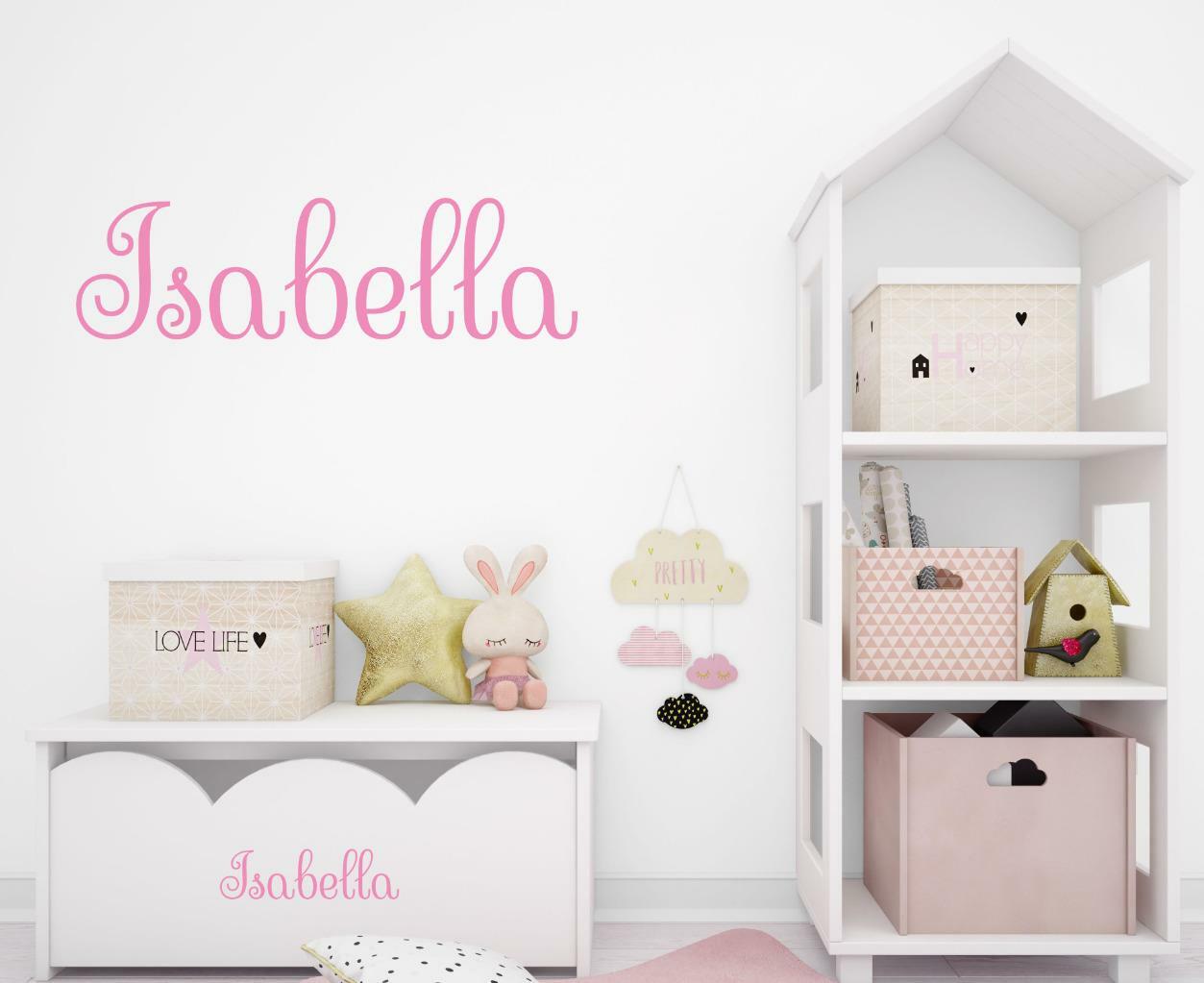 Personalized Child's Name Wall Decal Vinyl Baby Nursery Room Girl Name Decal