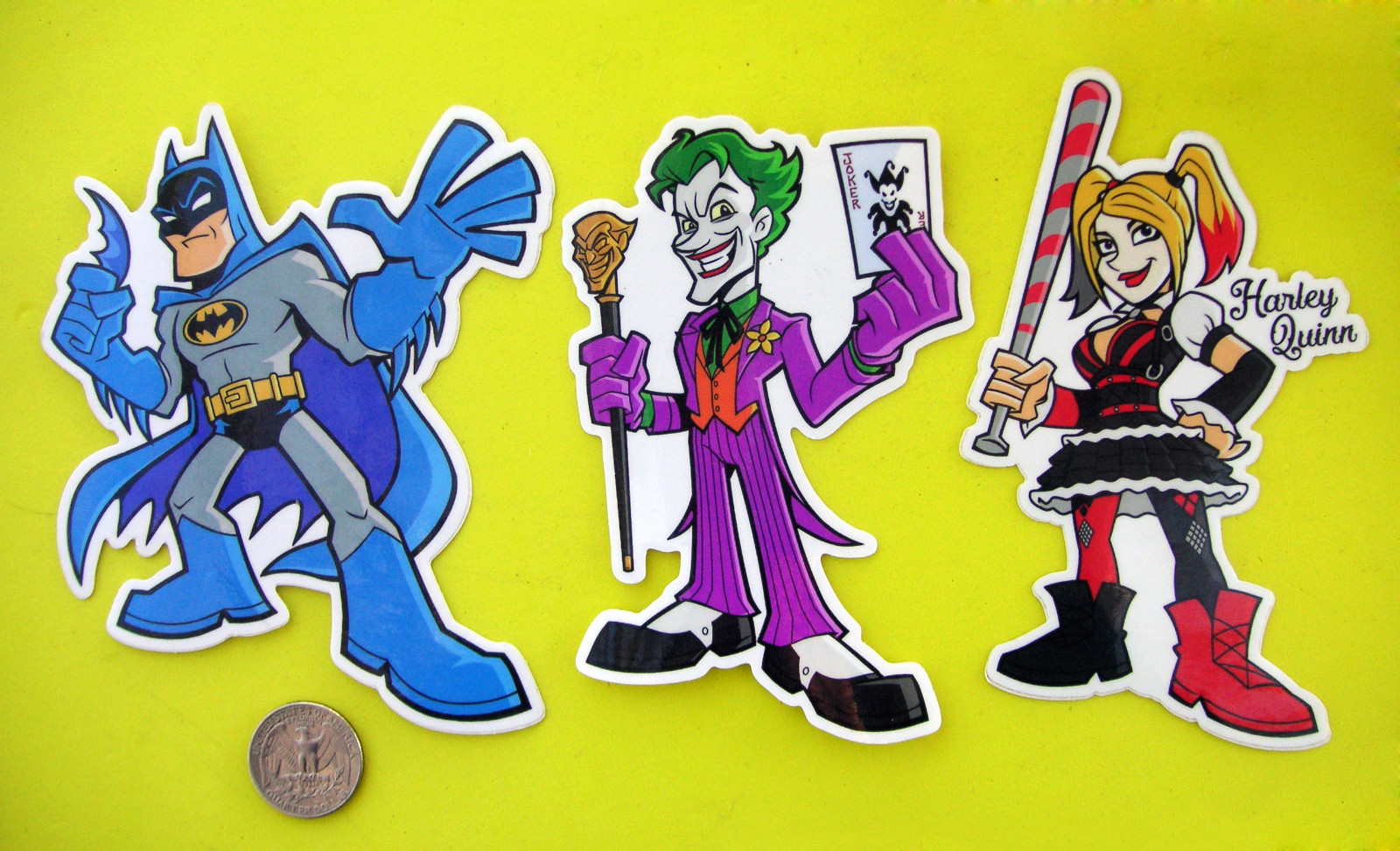 DC Comics Vinyl Sticker Batman Joker Harley Quinn Car Truck Laptop Decal