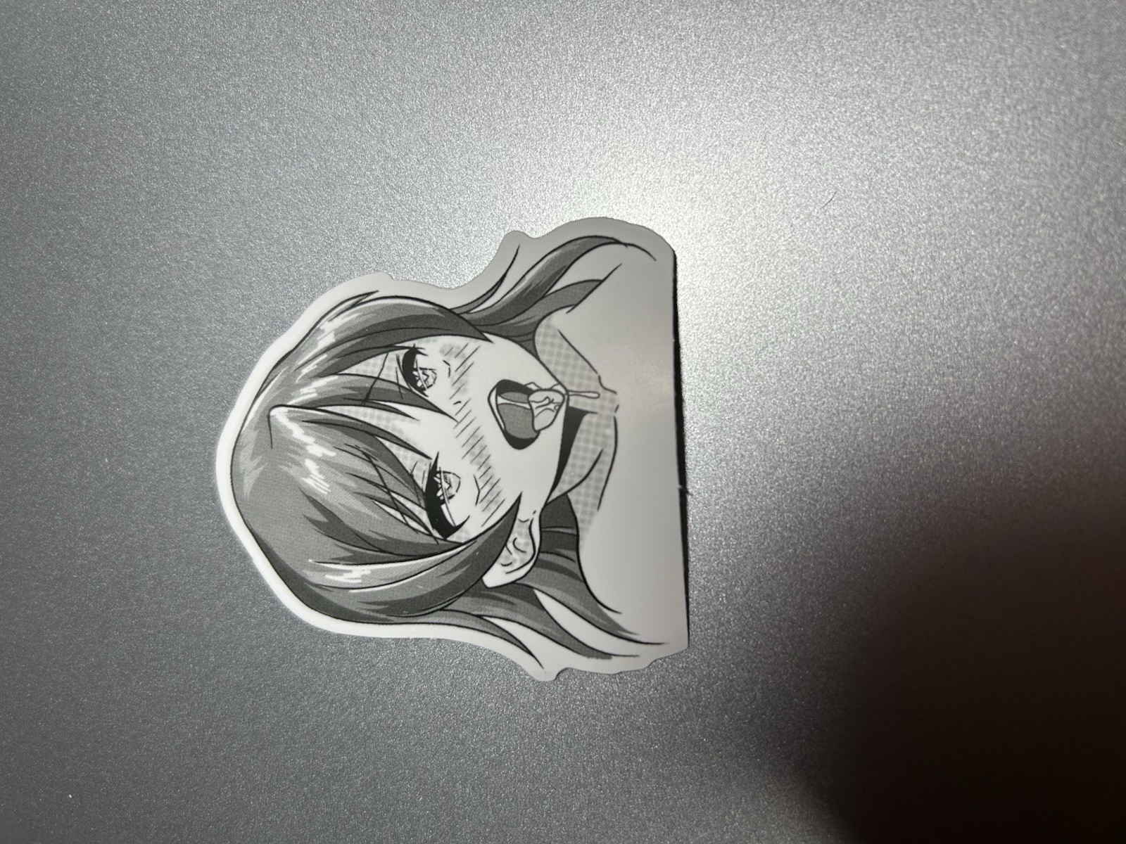 black and white waifu lewd sexy girl stickers #9