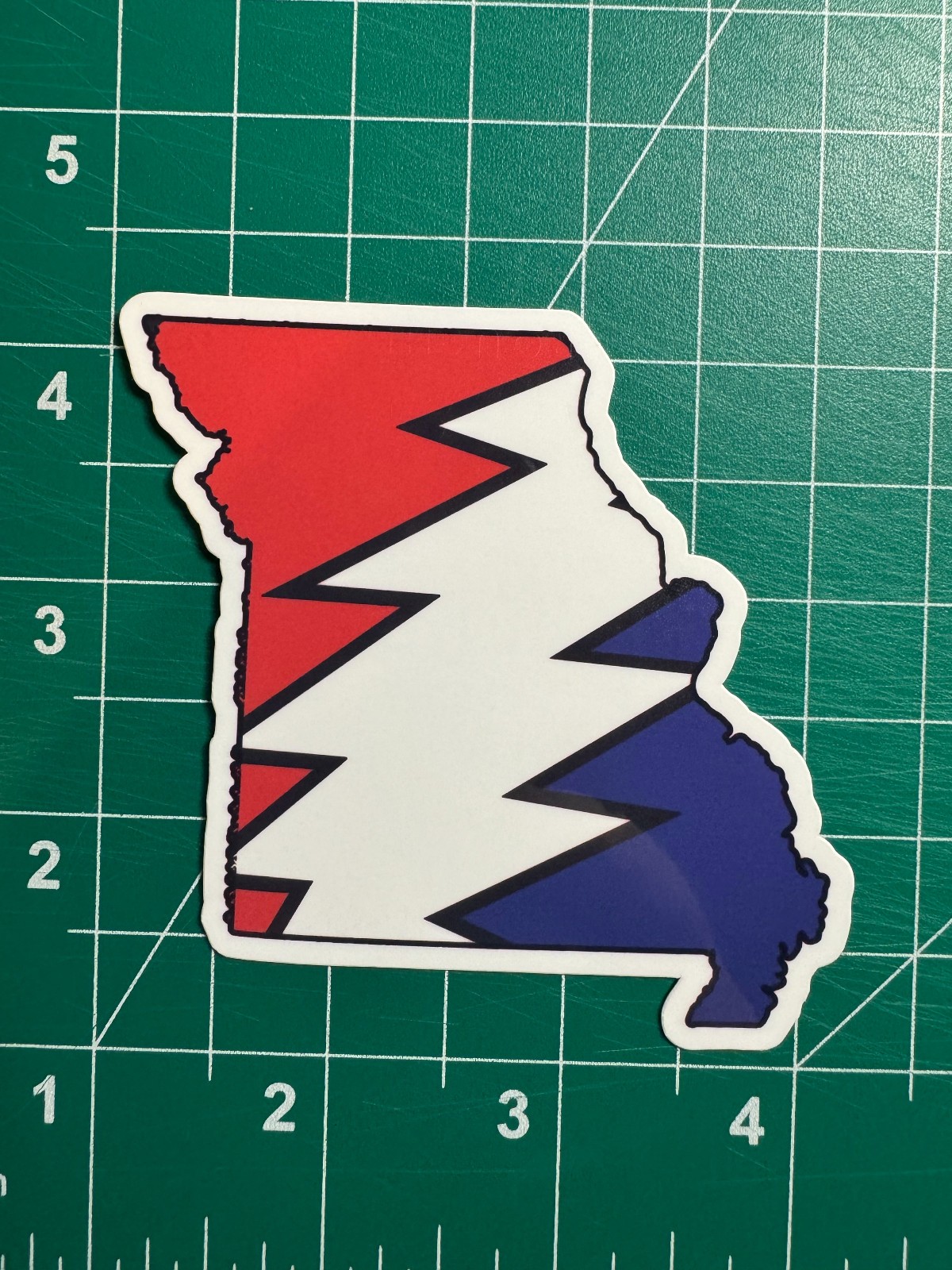 Missouri Stealie – Grateful Dead – Laminated Vinyl Sticker 3"x3"