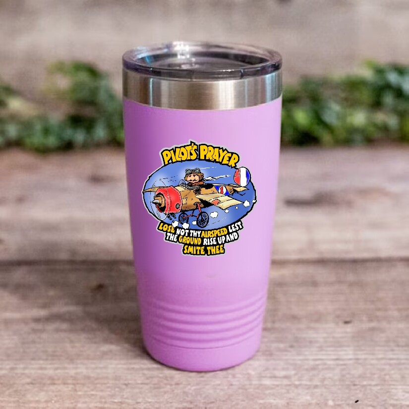 Pilot's Prayer Funny Retro Decal Pilot