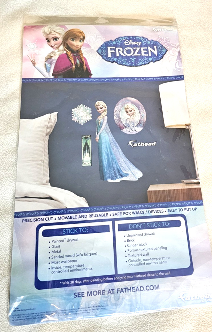 Disney Frozen – Anna 17 inches tall X 6 inches- Peel & Stick FATHEAD Wall Decal