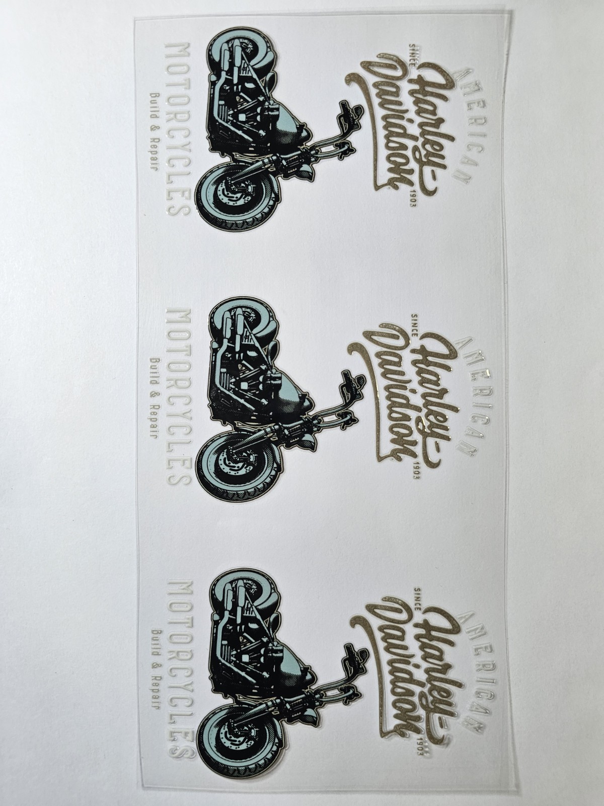 Harley UV DTF Transfer Sticker Wrap Tumbler UVDTF BUY 10+ GET COMBINED SHIP
