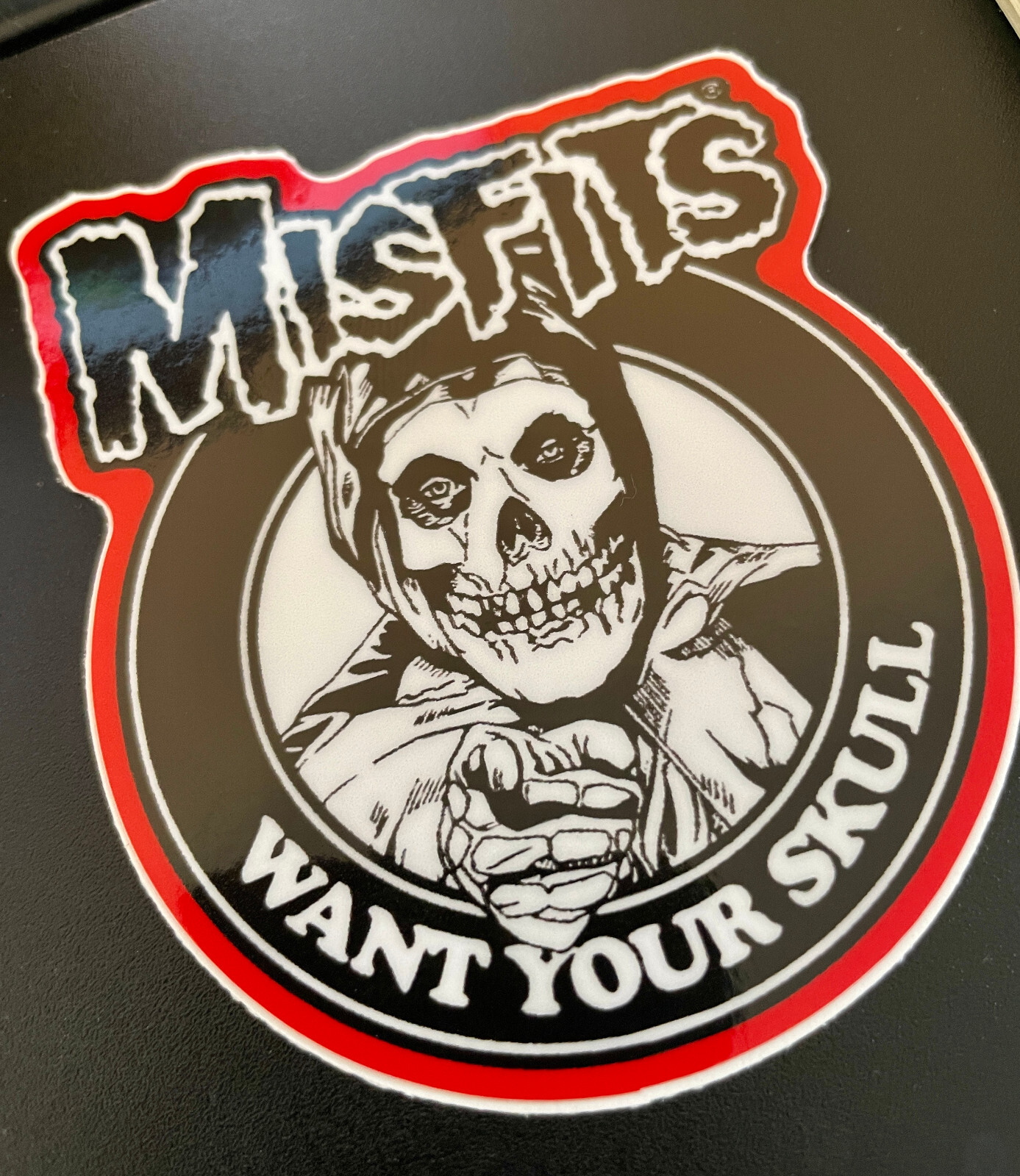 Misfits Want your skull Music Premium Vinyl Decal Sticker Free Shipping Punk