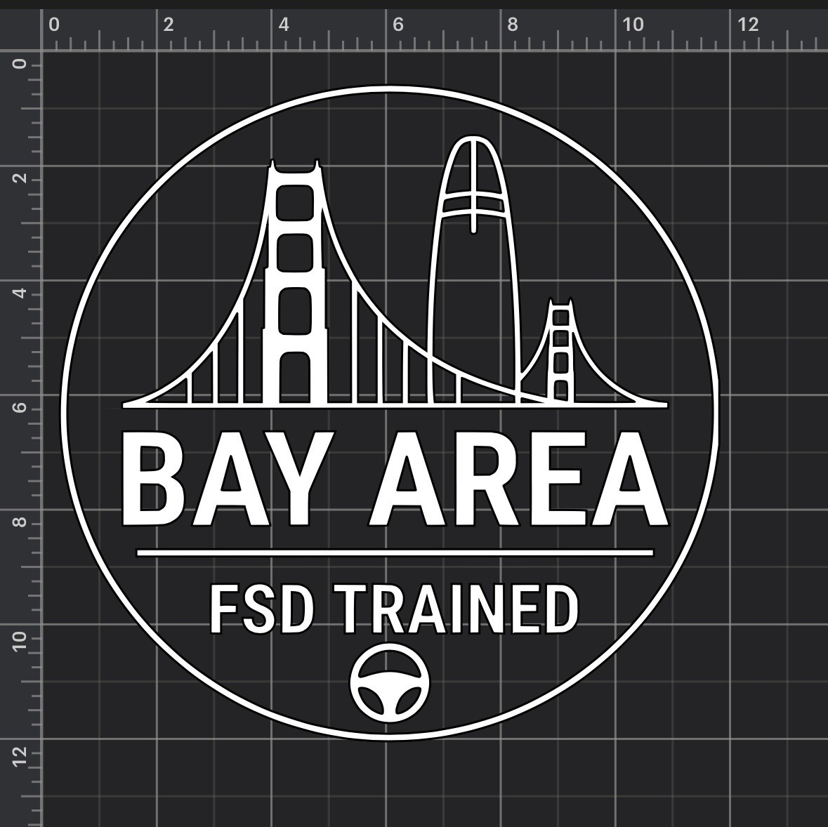 custom vinyl stickers decals – FSD’ing sticker, autonomous driving