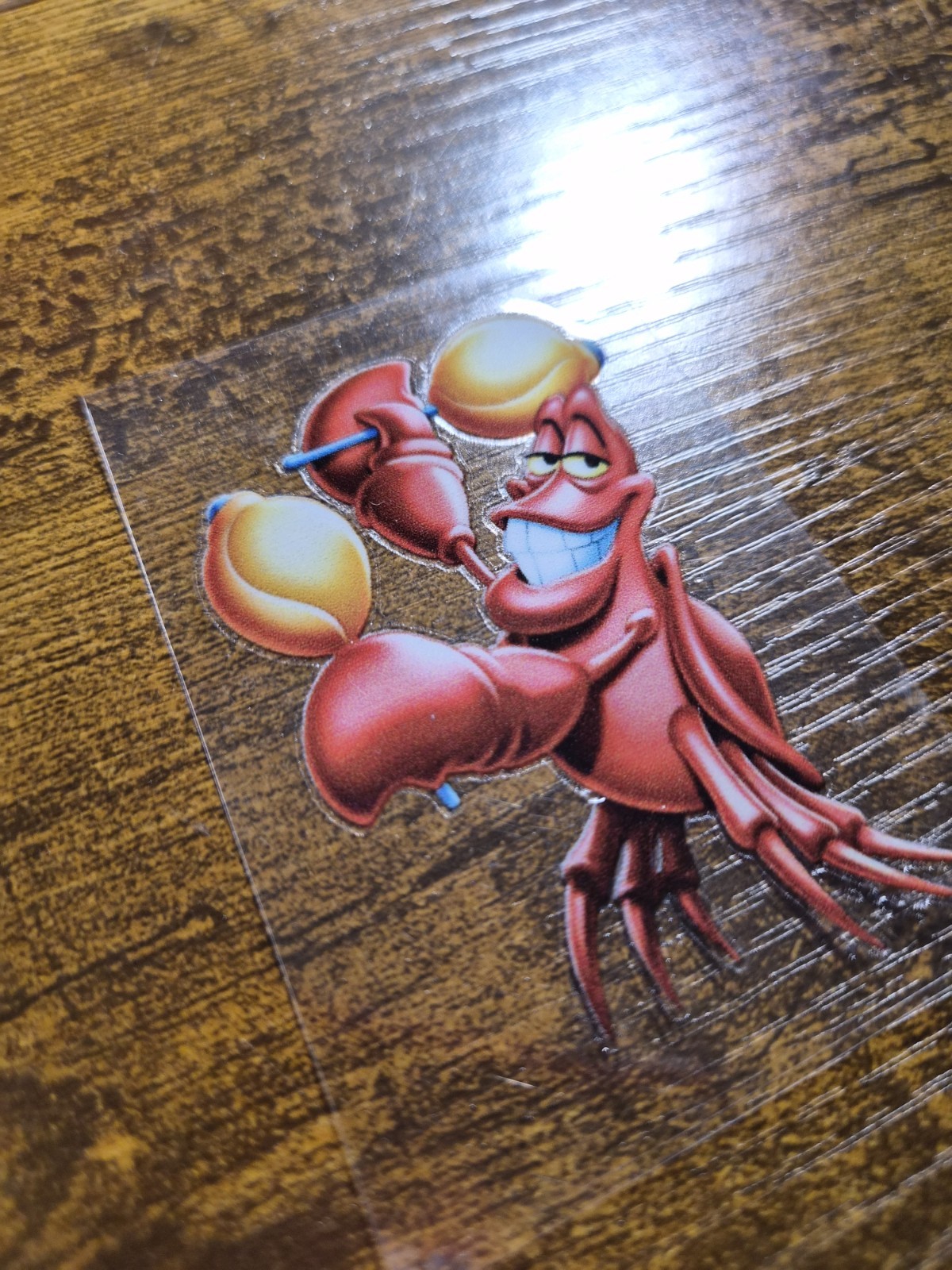 THE LITTLE MERMAID SEBASTIAN High Quality UVDTF Decal Sticker waterproof USA