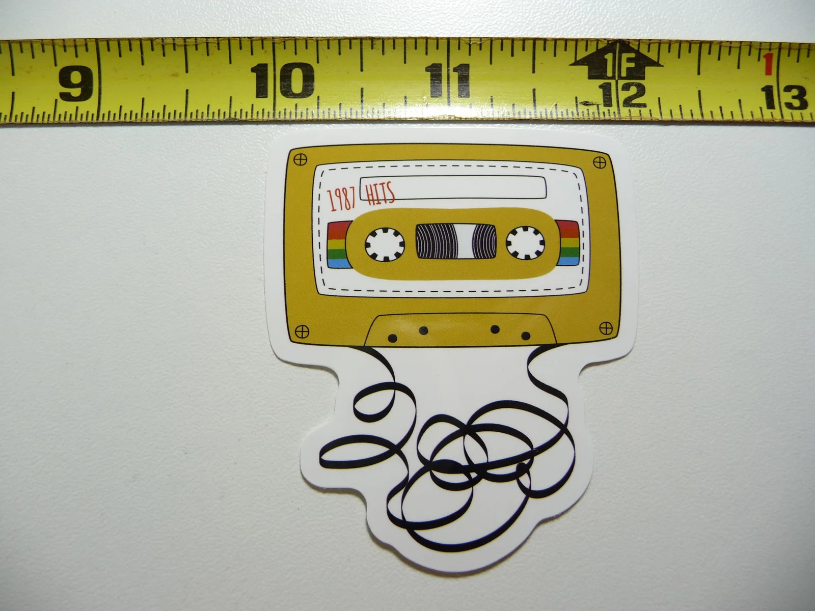 CASSETTE TAPE LOOSE TAPE SMALL STICKER DECAL 80S 90S RETRO 1980S 1990S FUN