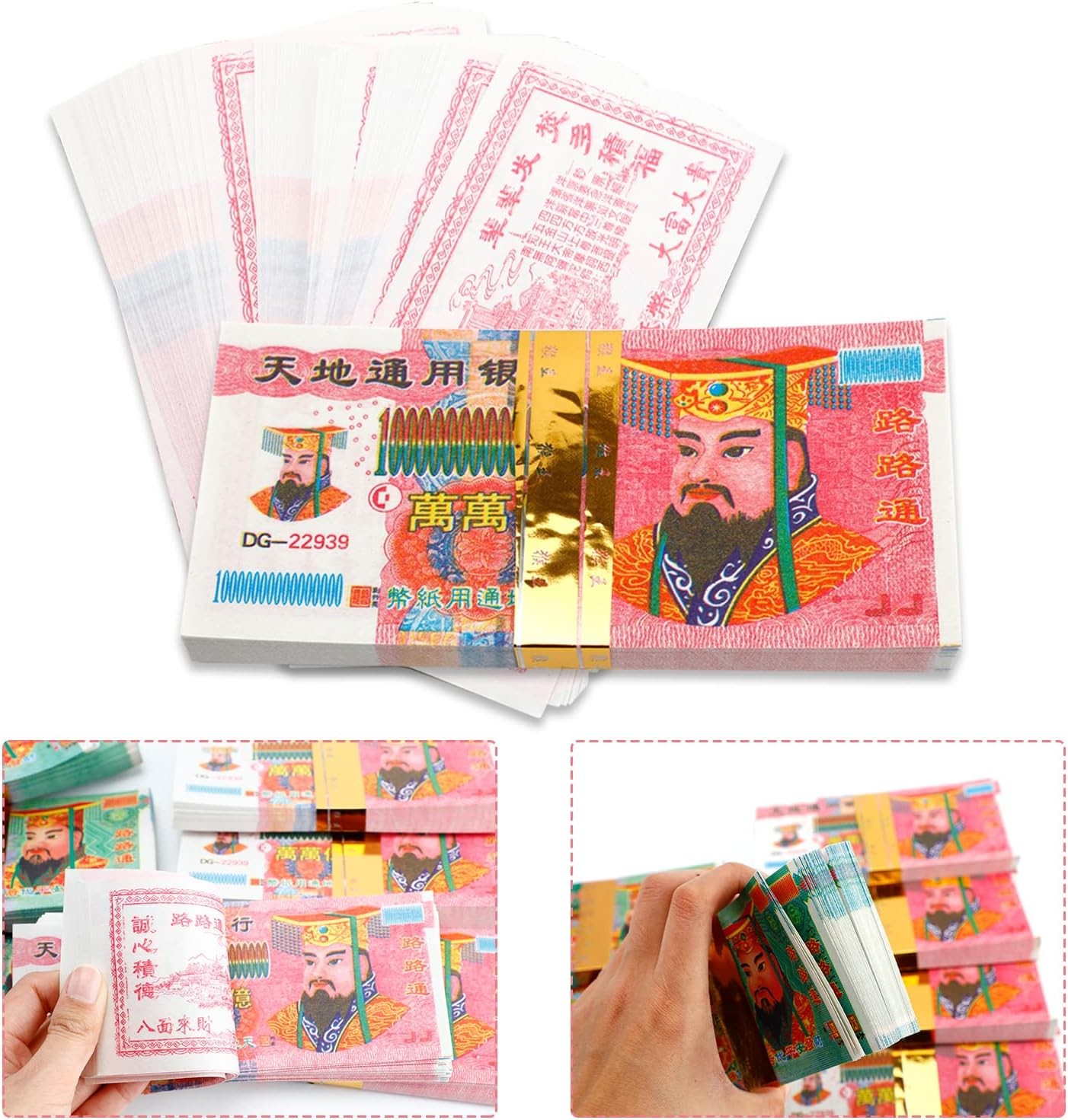 800Pcs Joss Paper Ancestor Money Traditional Chinese Blessing for Ancestors…