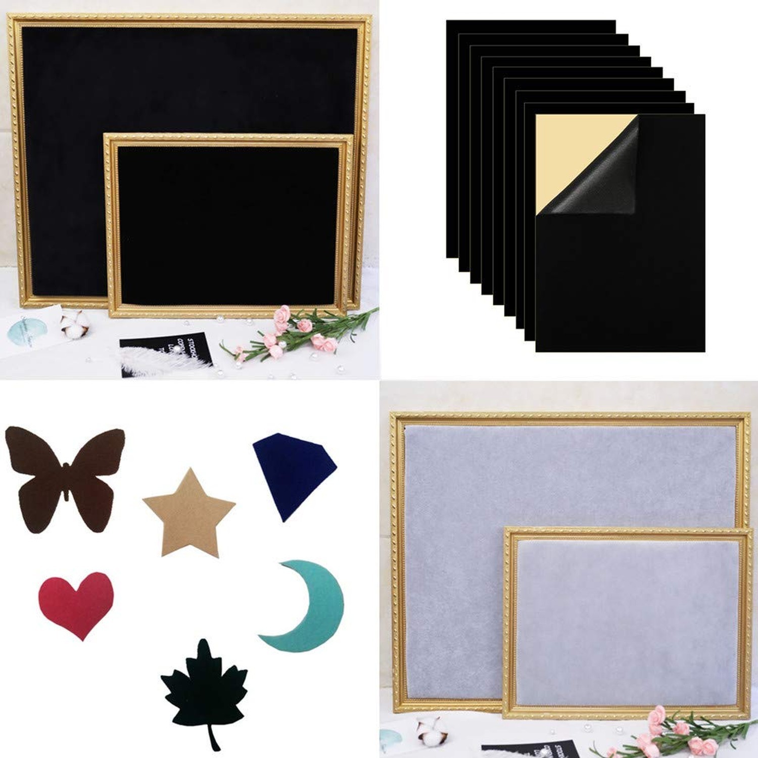 10PCS Self Adhesive Felt, DIY Self Adhesive Fabric for Art & Crafts, Peel and…