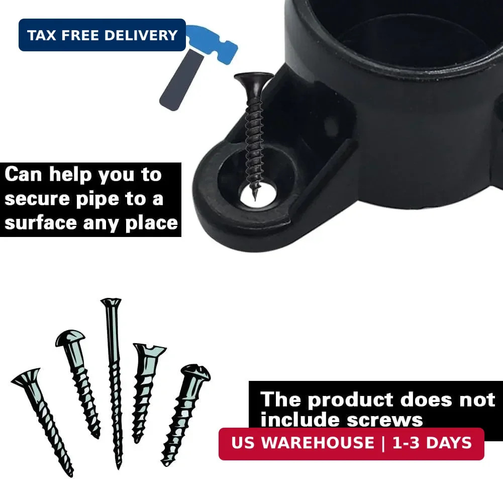 1-1/2" PVC Table Leg Cap Fittings, Round Furniture Grade Rod Holder Projects for