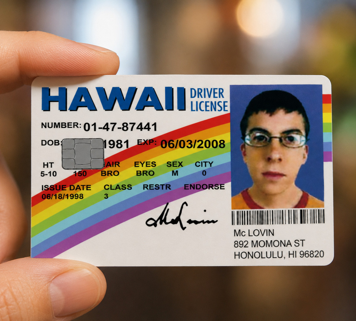 McLovin ID Credit Debit Card Skin Cover Sticker Chip Funny Decal – 2 Pack