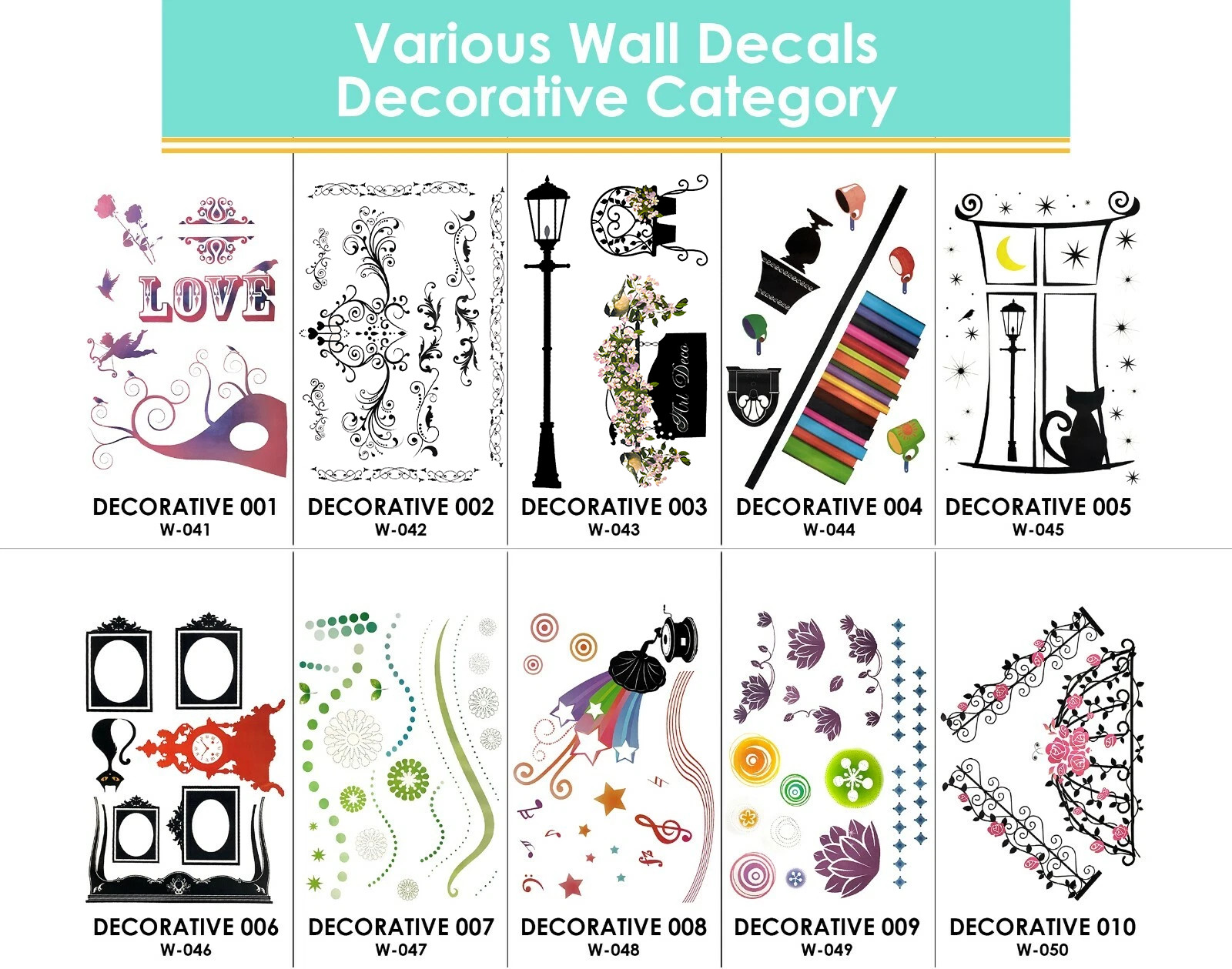 Easy Peel and Stick DIY Wall Decal Adhesive Sticker for Home, Office, Workplace