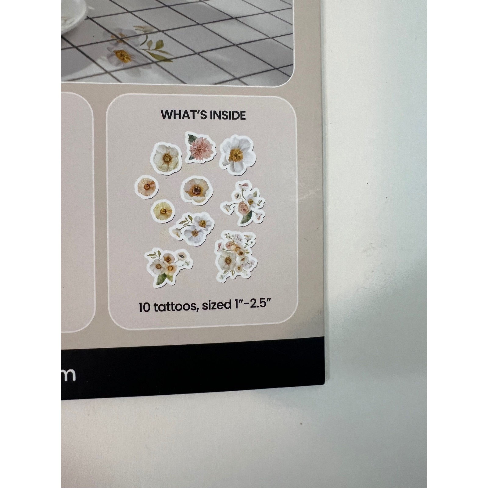 Suteka Home Decor Tattoos Wildflowers Flowers 10 Tattoos Food Safe Easy DIY NIP