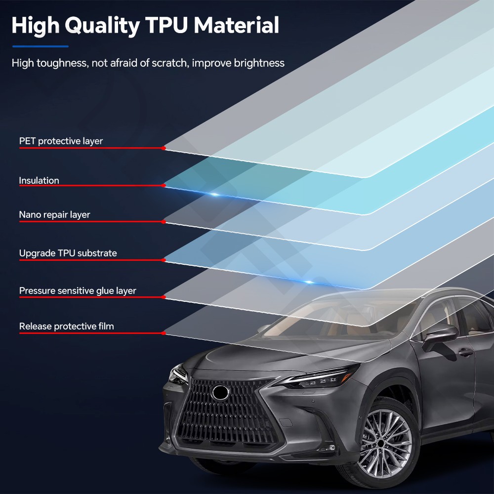 For Lexus NX 2022-2025 Paint Protection Film TPU PPF Pre-Cut Kit