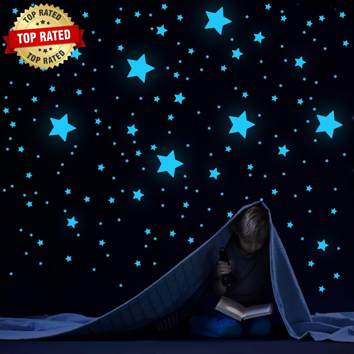 421Pcs Glow in the Dark Stars Ceiling Stars Glow in Dark Space Planet Universe G