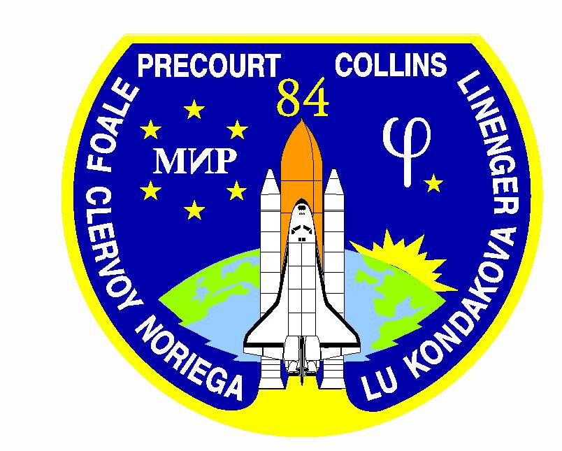 STS-84 Nasa Atlantis Space Program decal Sticker M548