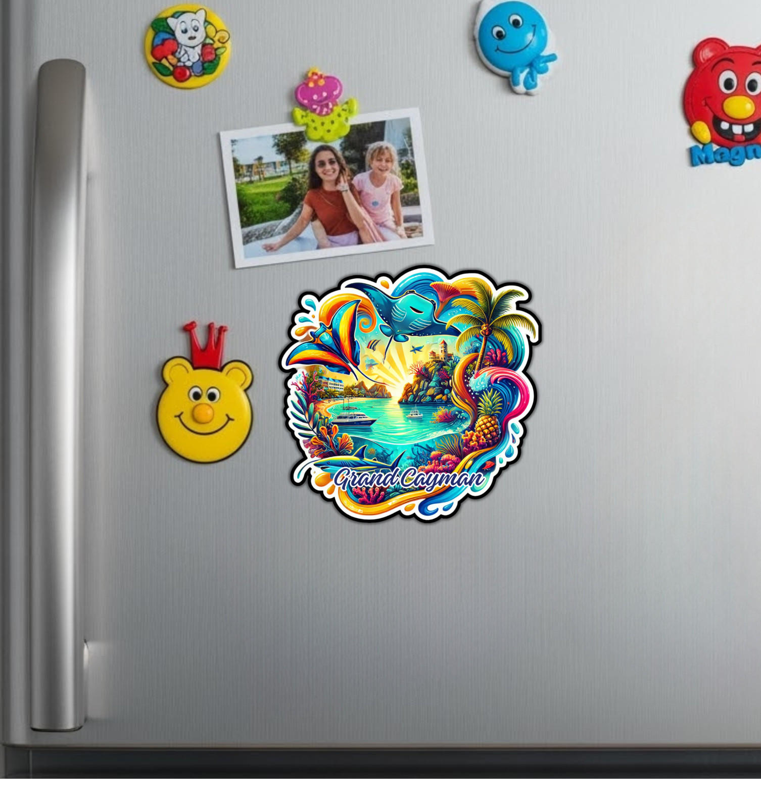 Grand Cayman Islands Fridge Magnet or Laptop Sticker