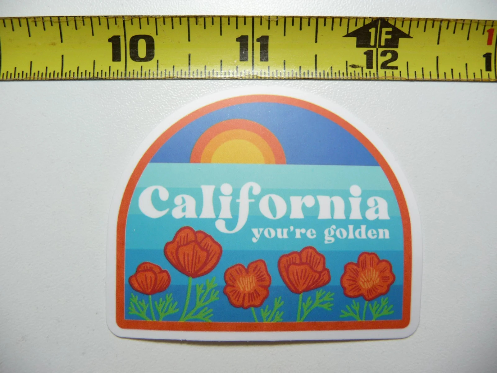 CALIFORNIA SMALL STICKER DECAL YOUR GOLDEN MEMORIES COLLECTIBLE SOUVENIR