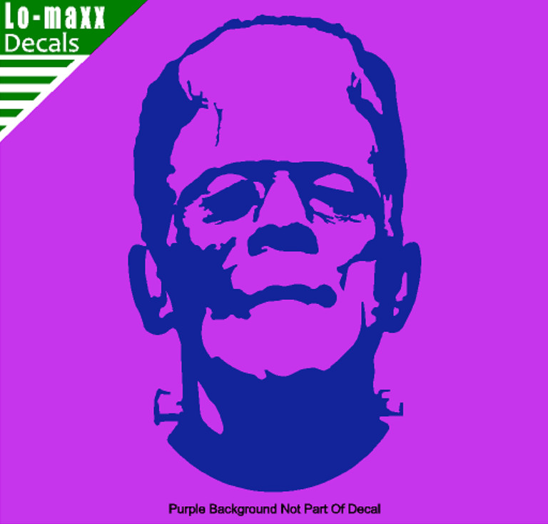 Frankenstein Monster Spooky Cool Car Window High Quality Die Cut Vinyl Decal