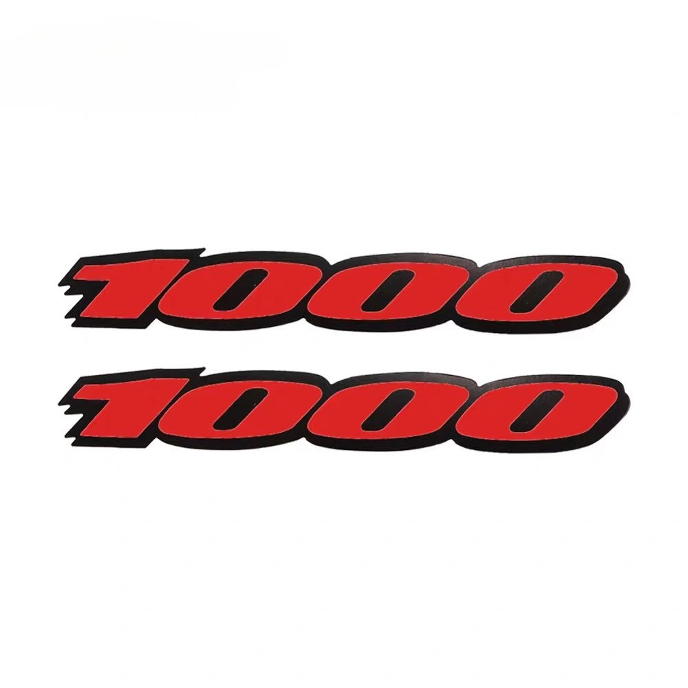 6INCH piece of Two 1000 GSXR Neon red decal decals sticker stickers 1000