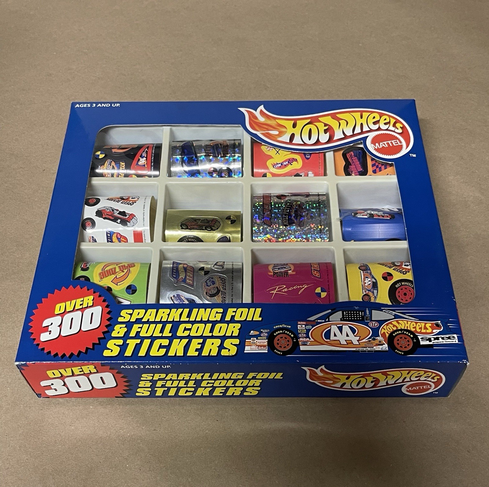 Hot Wheels Sticker Set over 300 Multicolor Foil Stickers, Cars & Vehicles Theme