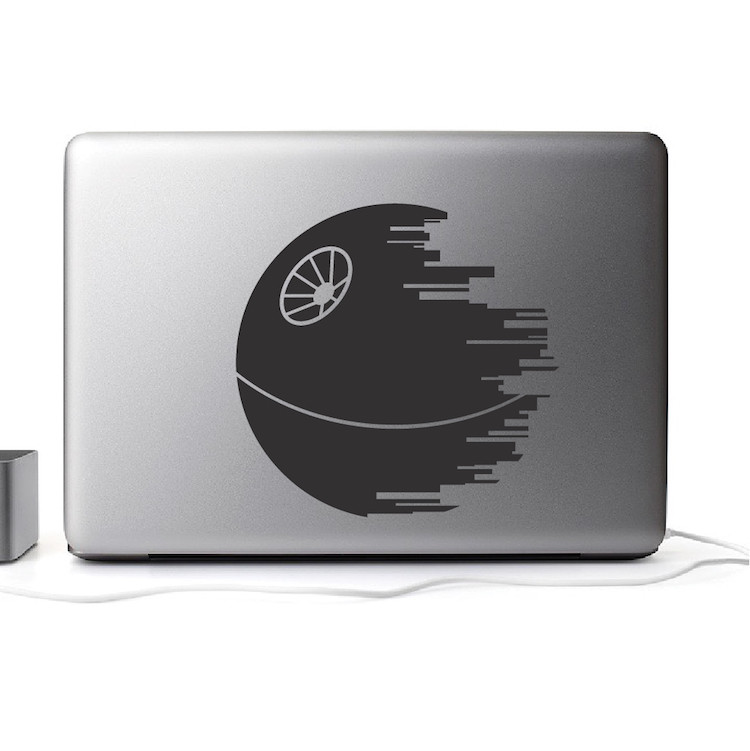 Death Star Wall Decal Star Wars Wallpaper Mural Vinyl The Last Jedi Design, g64