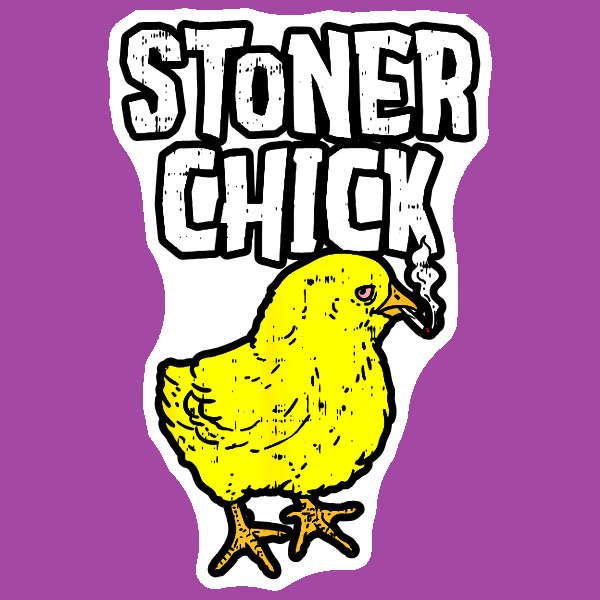 Stoner Chick Cannabis Sticker UV Safe Weed Sticker Marijuana Ganja 420 Sticker