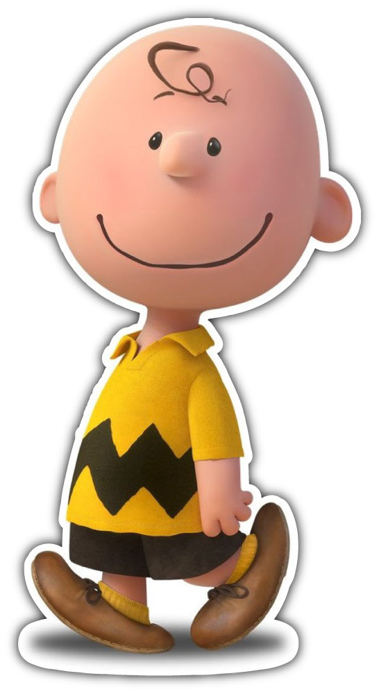 Charlie Brown Peanuts Cartoon Car Bumper Sticker Decal- 3" or 5"