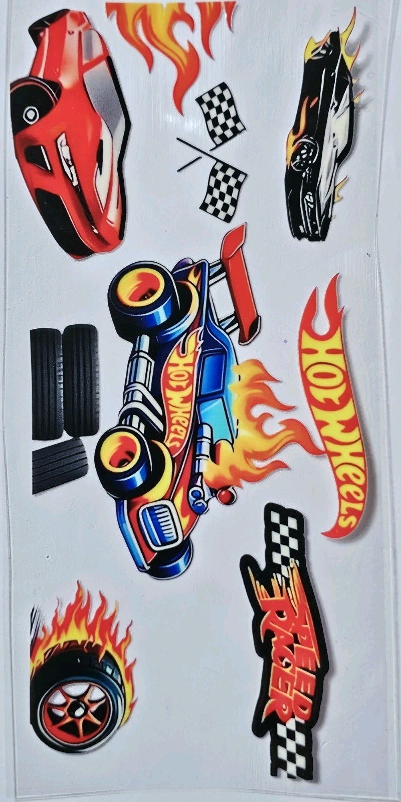 Hot Wheels UV DTF Transfer Sticker Wrap Tumbler UVDTF BUY 10+ GET COMBINED SHIP
