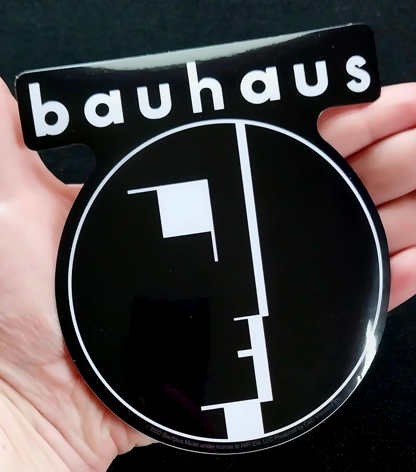 Licensed ~ Bauhaus ~ New Wave Goth Rock Band Album Large Sticker Decal