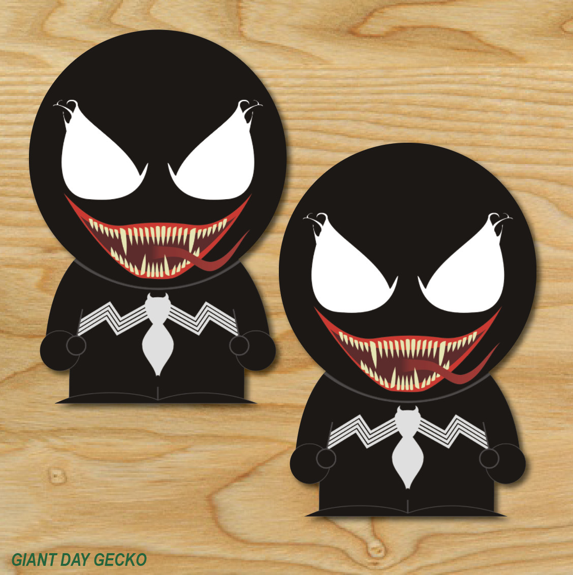 (2) TWO Spiderman Venom Southpark Vinyl Decal Sticker For Car Laptop Skateboard