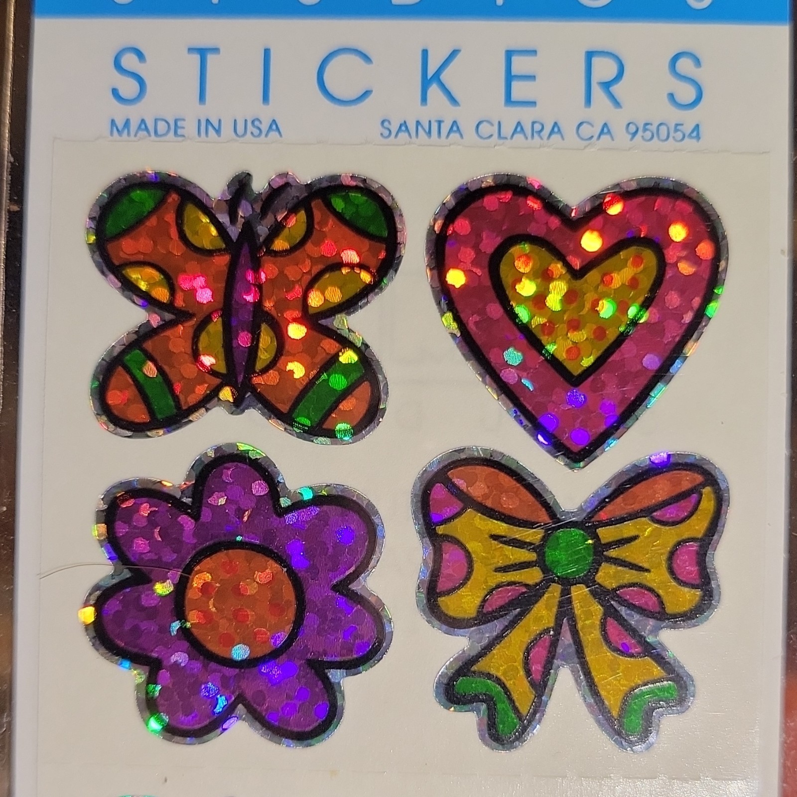 Hambly Studios Mini Fun Shapes Stickers, Hearts Flowers Butterflies Bows