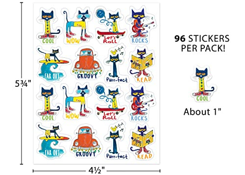 Multicolor Sticker Decals Set 96 Acid Free Lignin Free 1 Inch Motivational Re…