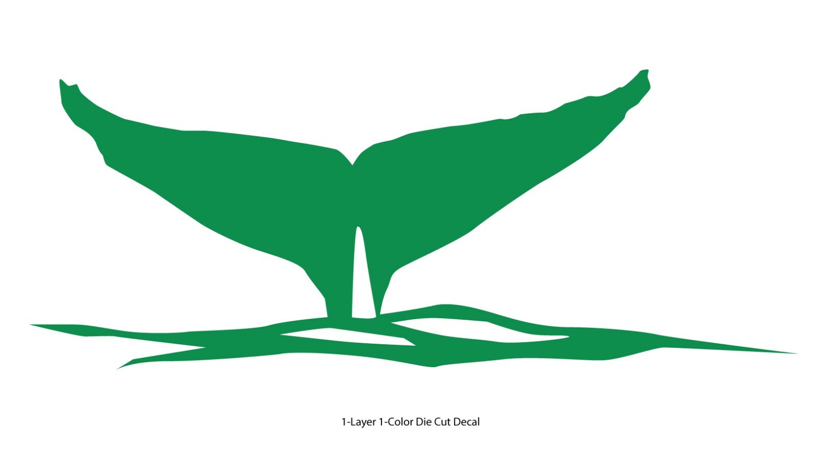 Sea life – Ocean Gray Whale's Tail Outdoor Window Decal Vinyl Sticker 6Yrs Film