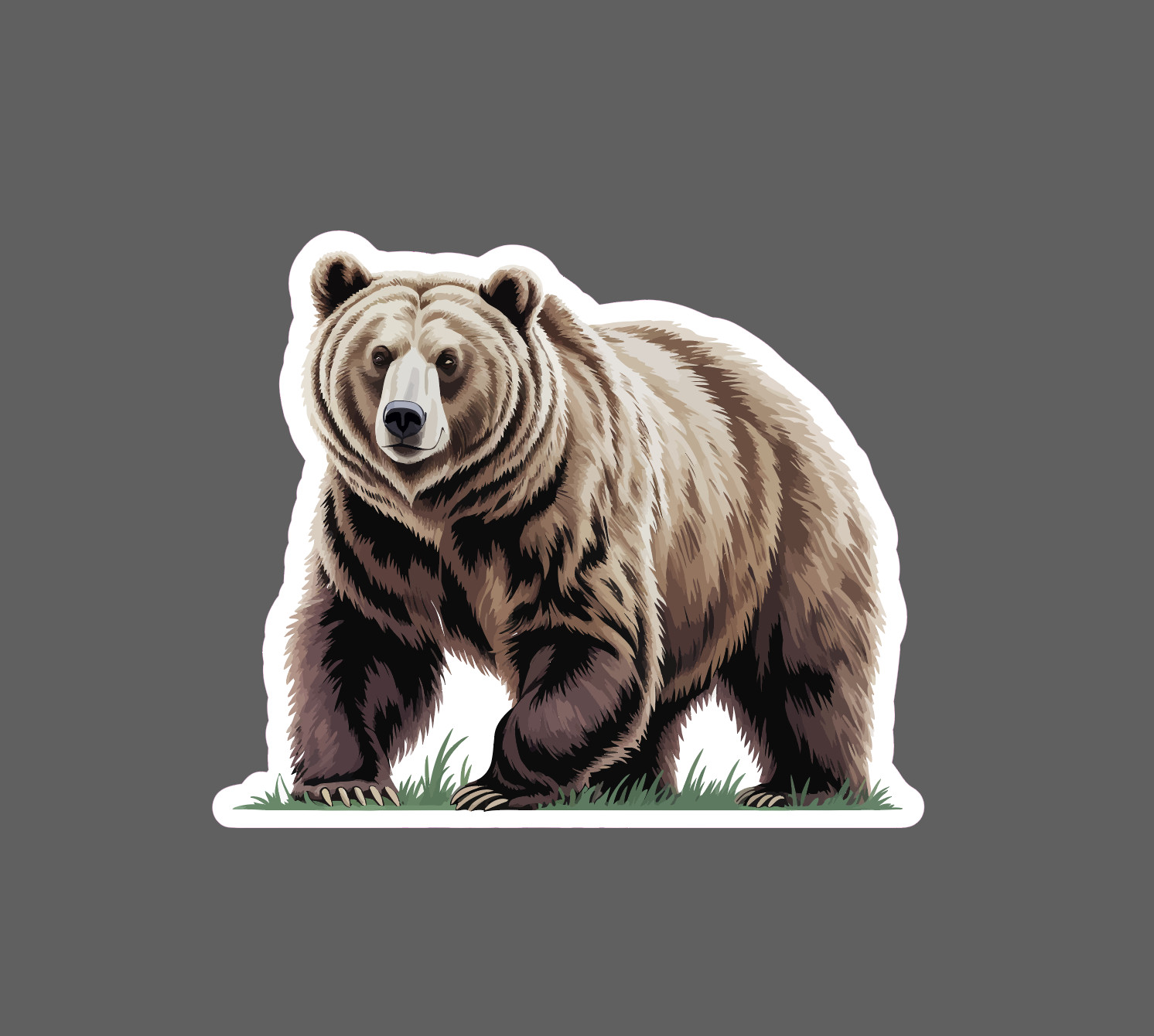 Grizzly Bear Sticker Animal Outdoor Nature Wildlife Gift Waterproof NEW