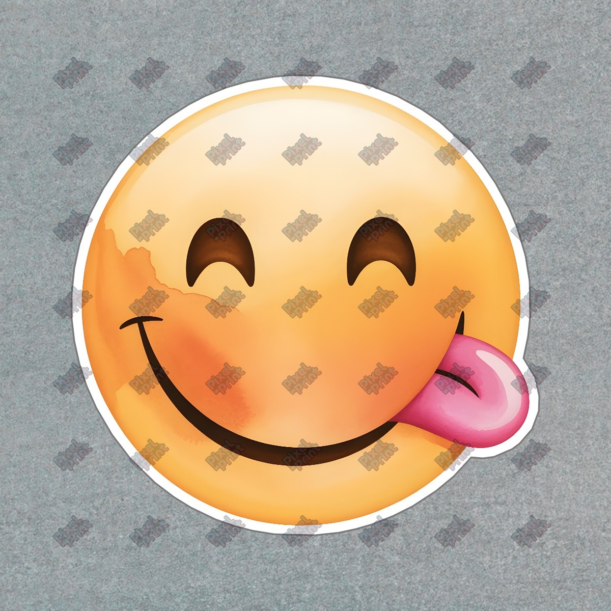 Large Round Smiley Face Emoji Sign Playful Decor for Home or Office #8376