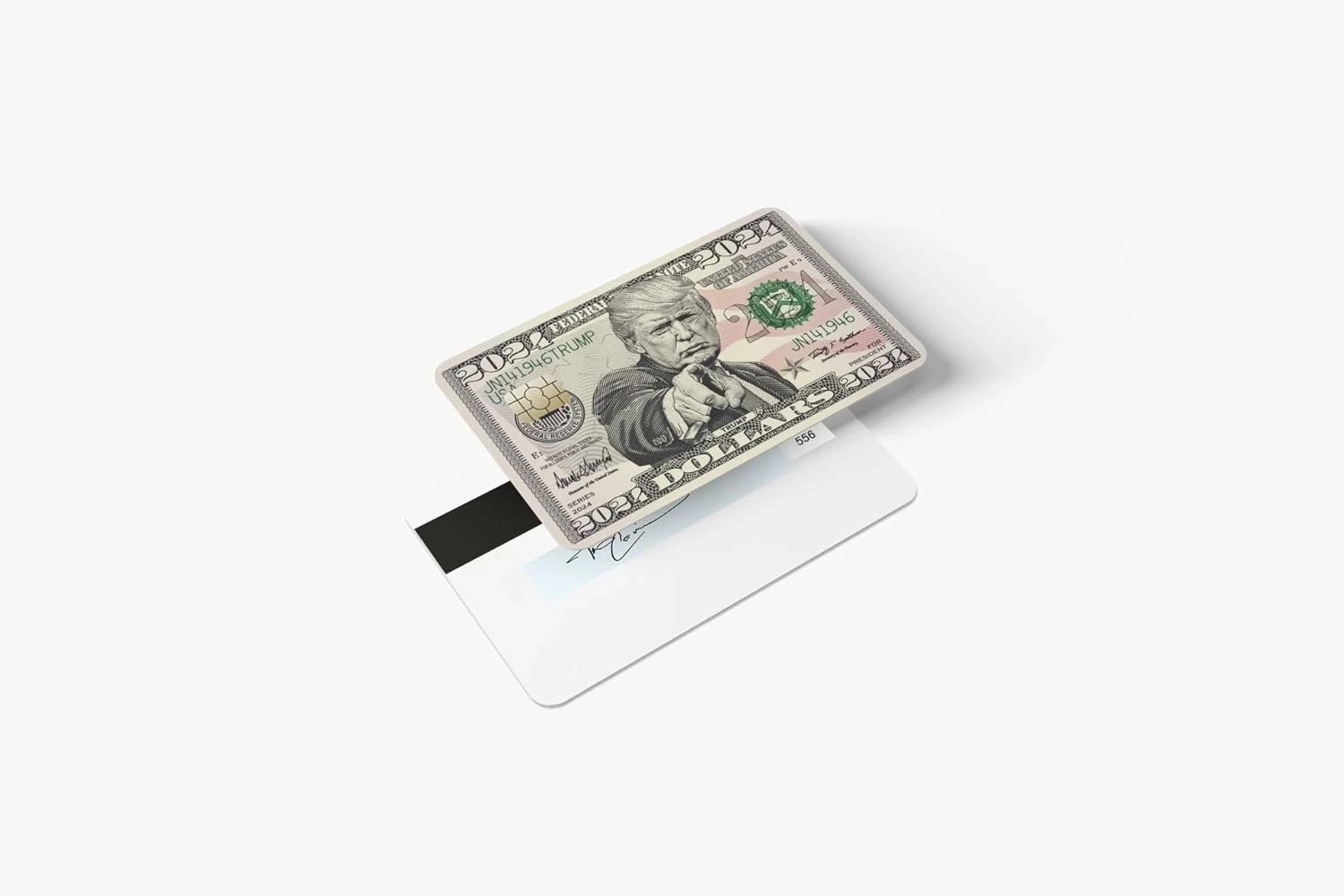 10 Packs Donald Trump 2024 Bill Credit Card Sticker, Debit Card Skin Cover