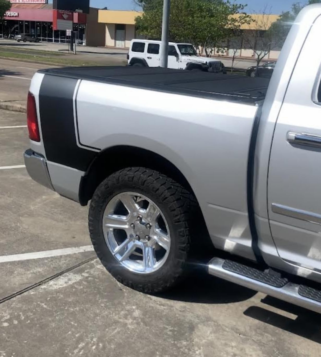 Fits Ram 1500 Rear Side Bed Decals & Hood Stripe Stripes 5.7 Vinyl Graphics Rall