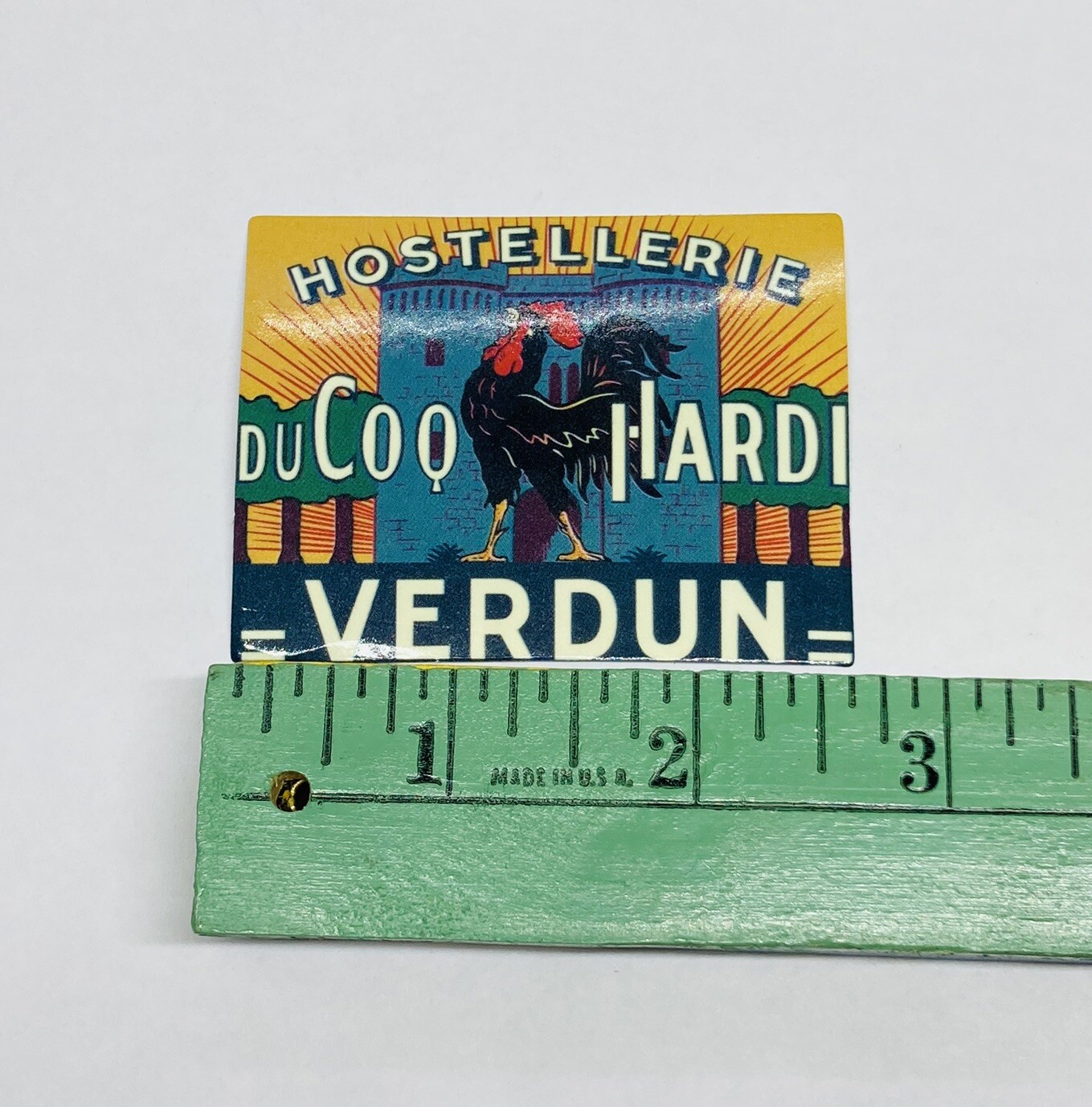 Hostellerie Hotel Sticker Verdun France Art Decal Vinyl Travel Souvenirs Tc6