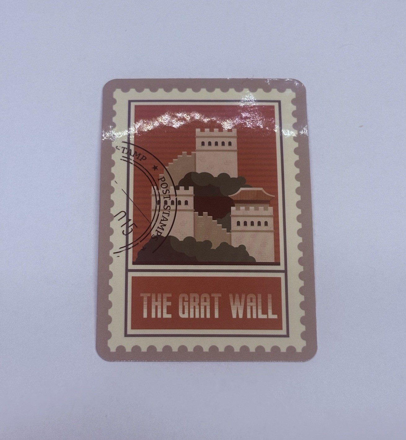 Great Wall Of China Postage Stamp Novelty Sticker Vinyl Decal Travel Art Tc9