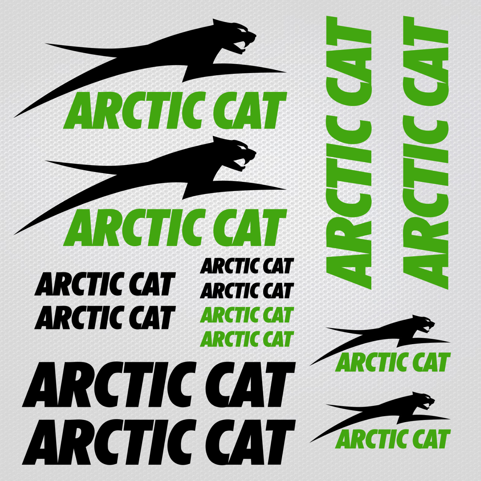 Arctic Cat snowmobile stickers decals quad wildcat sled racing tuning helmet